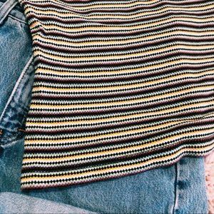 Vintage Tops - Vintage ‘90-Style Striped Razor Back Tank Top Vintage Tops - Vintage ‘90-Style Striped Razor Back Tank Top